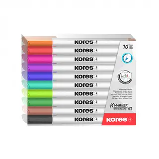 Marcador Borrable Set X10 W1 Kores