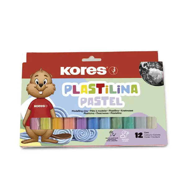 Plastilina Kores X12 Pastel Jumbo