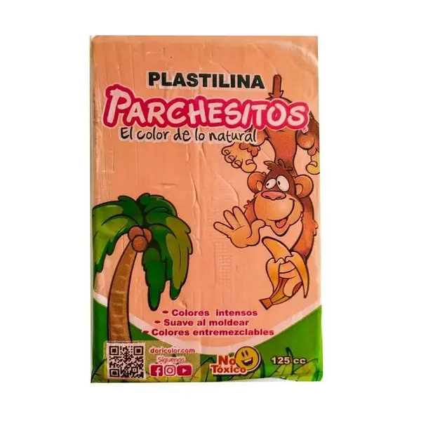 Plastilina Parchesito Barra 125 Grs Stdo