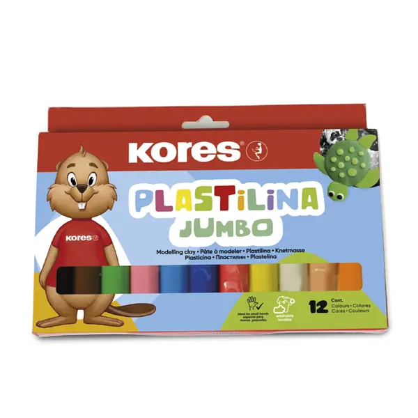 Plastilina Jumbo Kores X 12 Ok