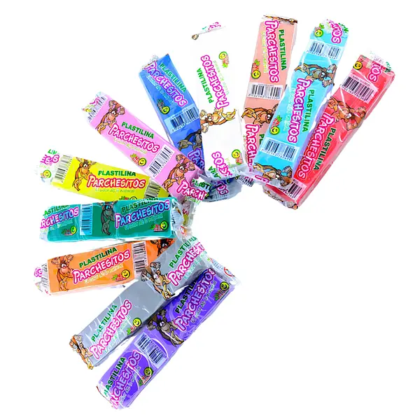 Plastilina Parchesitos Barra 65 Grs