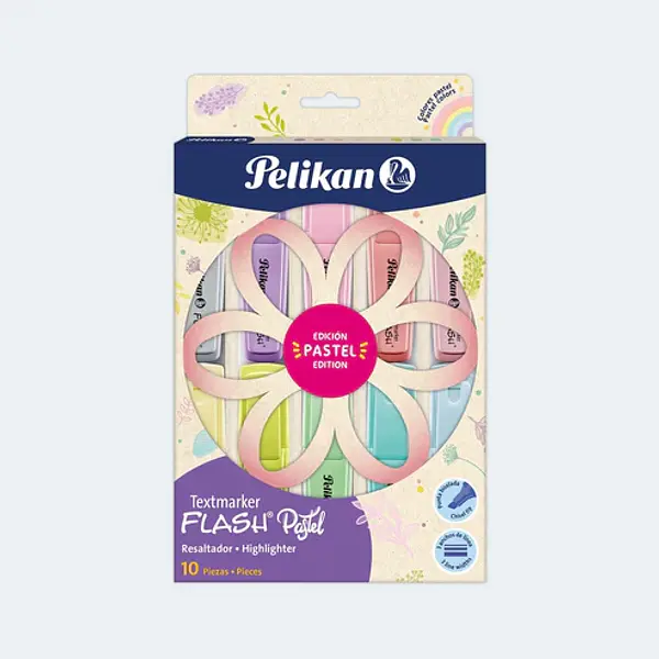 Resaltador Flash Pastel Pelikan