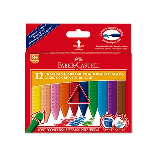 Crayon Faber-Castell X12 Jumbo Grip Triangular