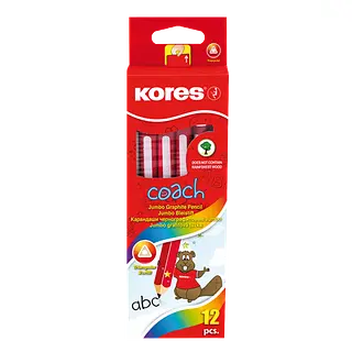 Lapiz Jumbo Mina Negra Coach Triangular Kores