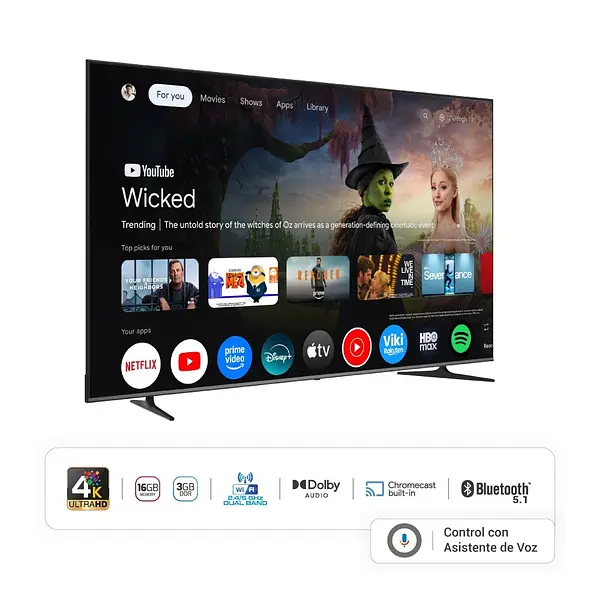 Televisor Hyundai 100" Smart Google Tv Mini Qled