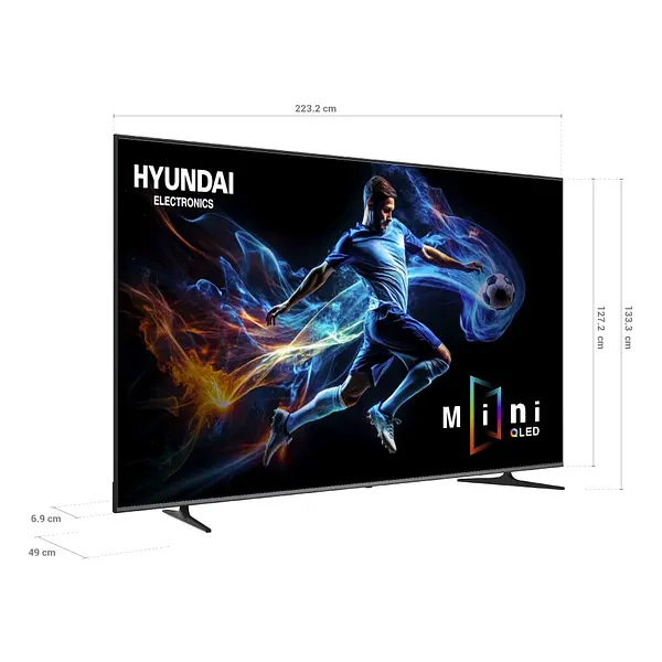 Televisor Hyundai 100" Smart Google Tv Mini Qled