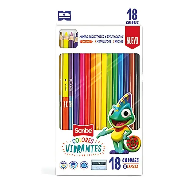 Color Scribe 18 Colores + Tajalapiz