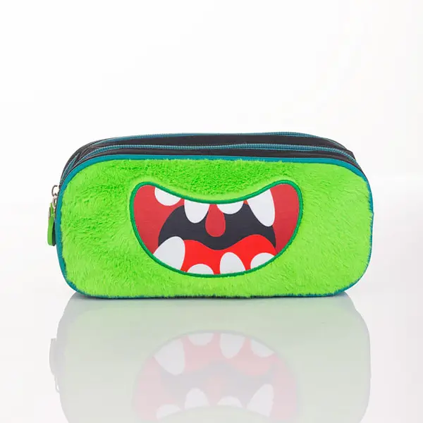 Cartuchera 2 Cierres Monster Scribe Kids