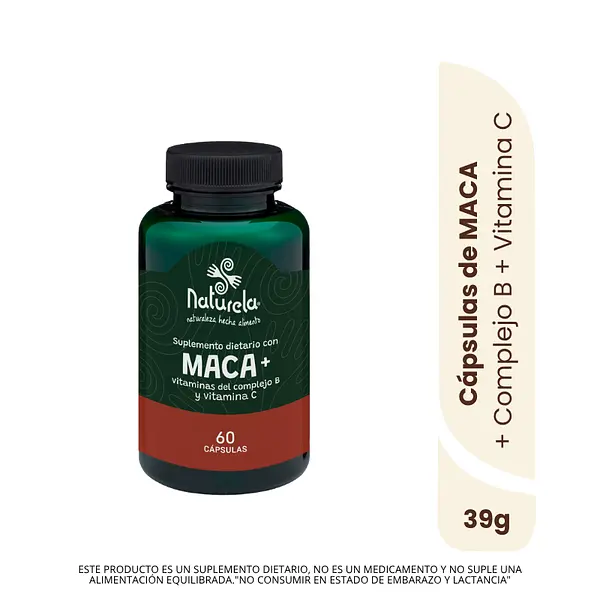 Cápsulas De Maca Vitaminas Del Complejo B Y Vitamina C