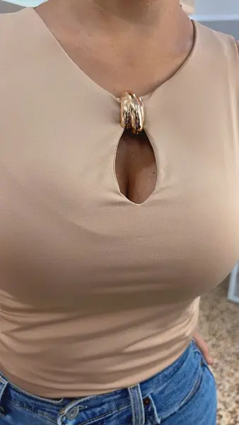 Blusa Nude Elegance