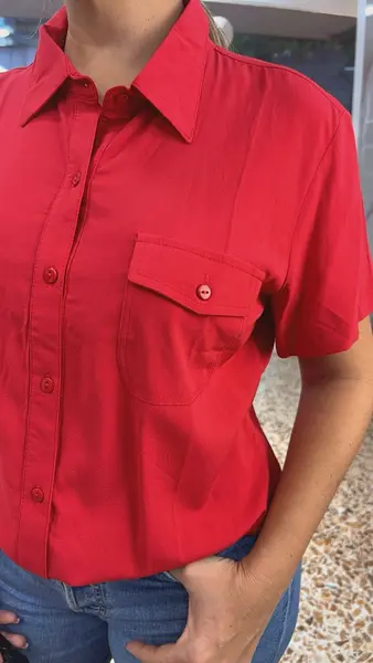 Camisera - Manga Corta Roja