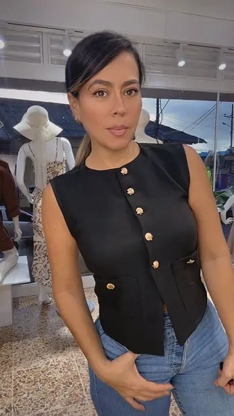 Blusa Chaleco Chic