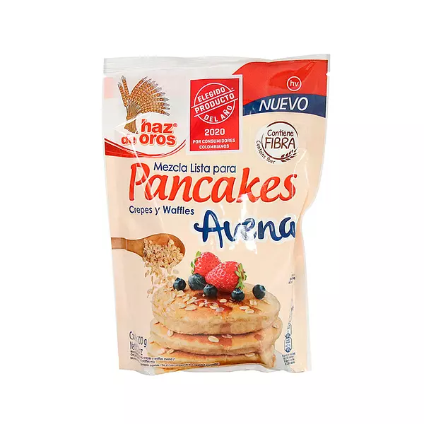 Mezcla Lista para Pancakes Crepes y Waffles de Avena Haz De
