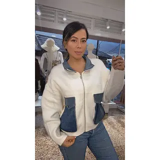 Chaqueta Denim Latte