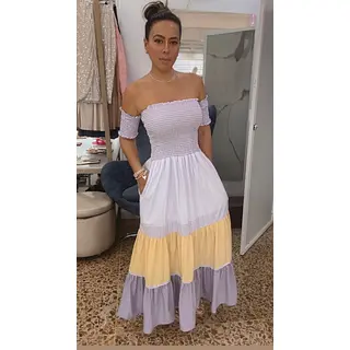 Vestido Largo Pisos - Tonos Pasteles