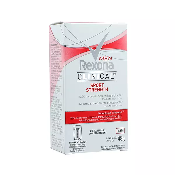 Antitranspirante Barra Hombre Rexona Clinical Sport Strength