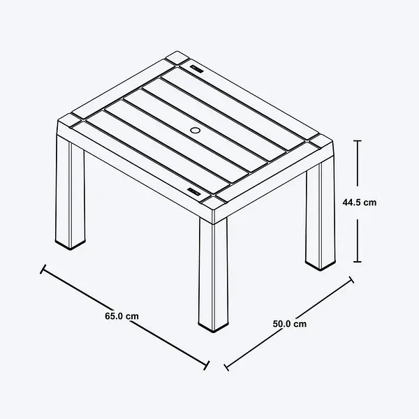 Mesa Rimax De Centro Rectangular Barú Taupe