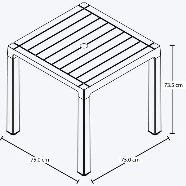 Mesa Rimax Baru 4 Puestos Verde Selva
