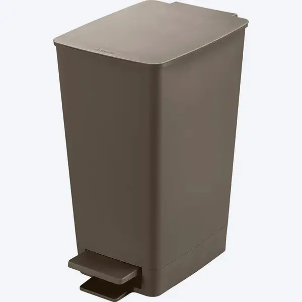 Basurero Pedal Slim 8 Litros Mocca