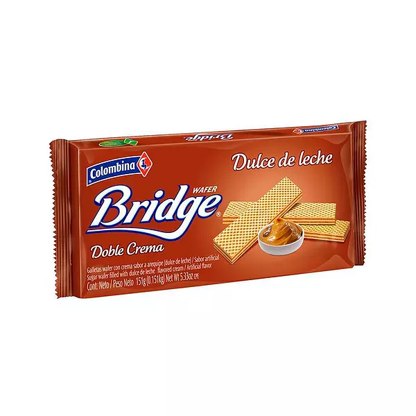Galletas Wafer Bridge Arequipe Doble Crema