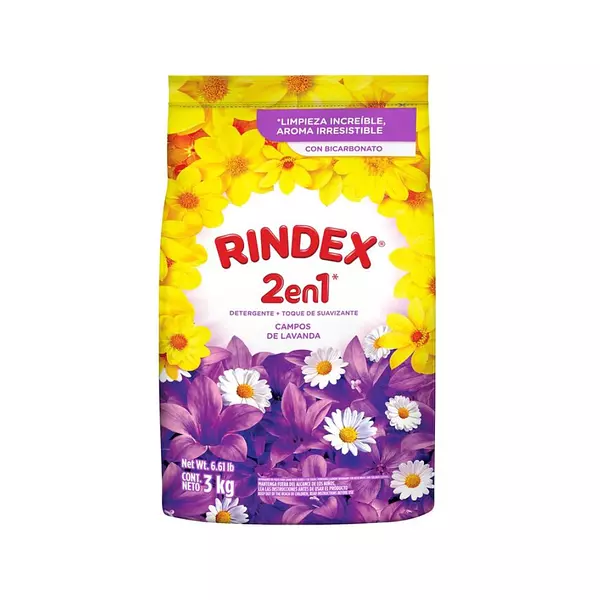 Detergente Rindex 2 de 1 Campos de Lavanda con Bicarbonato