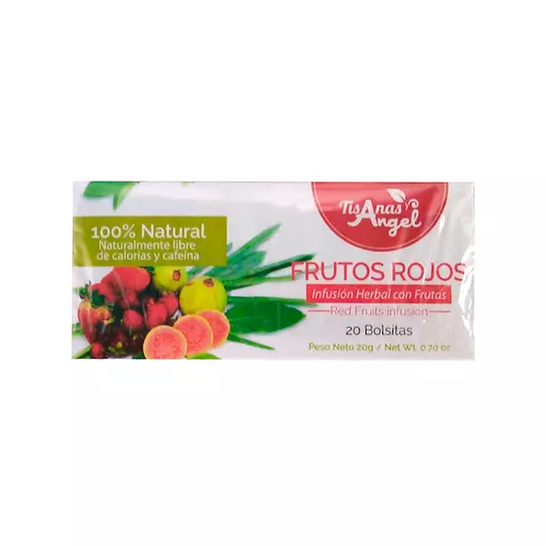 Tisanas Ángel Infusión Herbal de Frutos Rojos 100% Natural