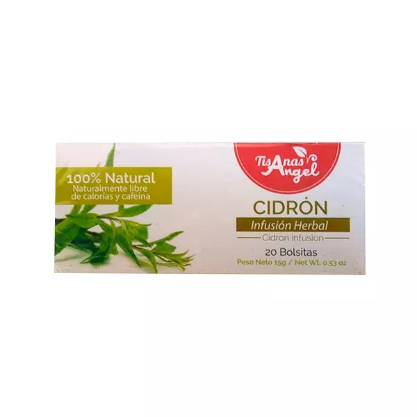 Tisanas Ángel Infusión Herbal de Cidrón 100% Natural