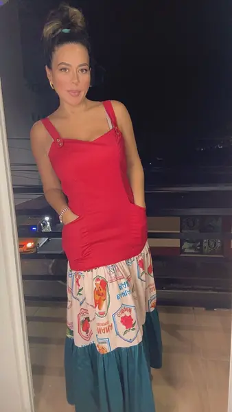 Vestido Rojo - Pisos Estampados