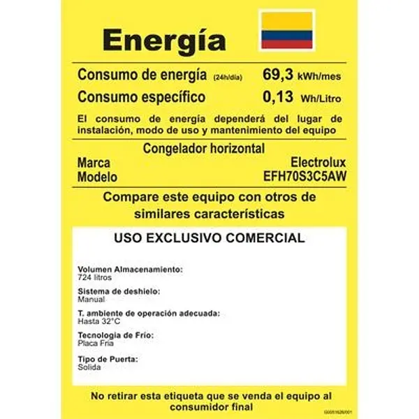 Congelador Electrolux 708l Inverter