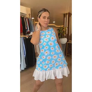 Vestido Daisy Blue