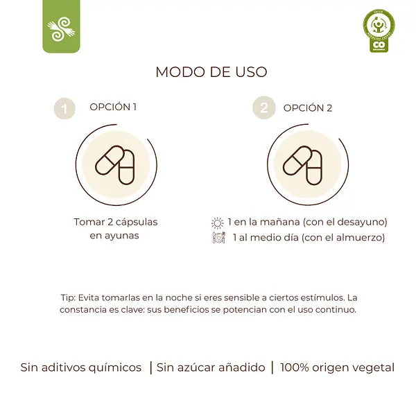 Cápsulas De Maca Vitaminas Del Complejo B Y Vitamina C