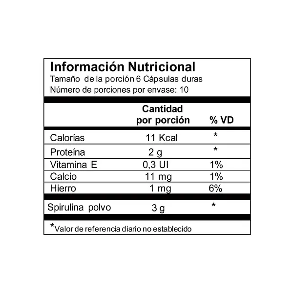 Cápsulas Spirulina / Espirulina