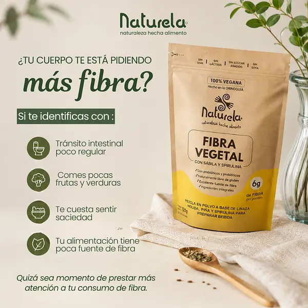 Fibra Vegetal Con Probióticos Y Prebióticos
