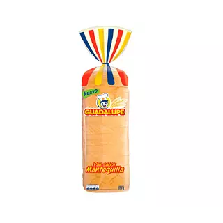 Pan Tajado Mantequilla Guadalupe