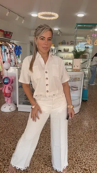 Conjunto Short, Pantalón Y Blusa.