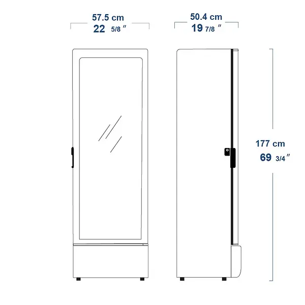 Vitrina Vertical Inducol Refrigerada 300 Litros