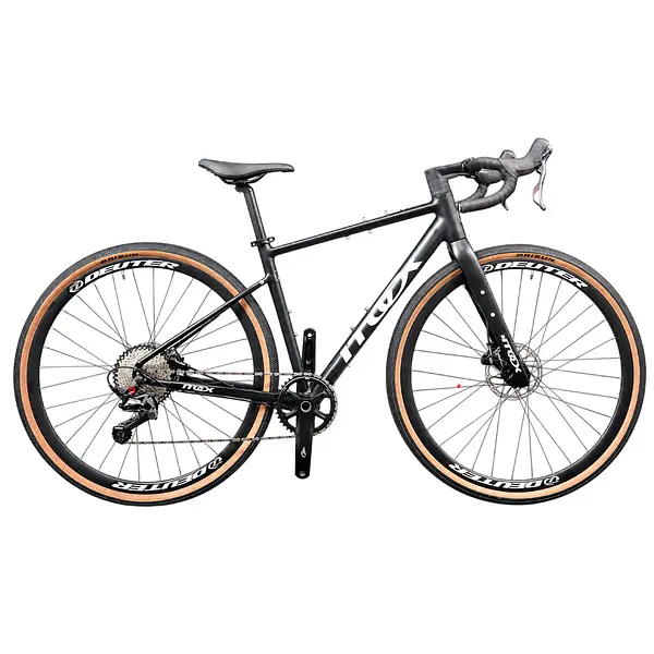 Bicicleta Gravel Crax Aluminio Negra 1x12 Grupo Sensah