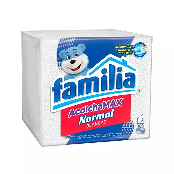 Servilletas Acolchamax Familia Blanca Normal