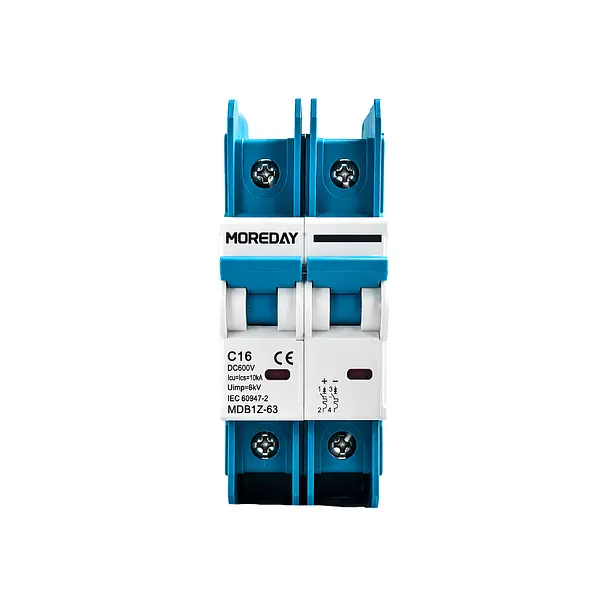Breaker Dc 2 Polos 600vdc 16 A - 63 Moreday