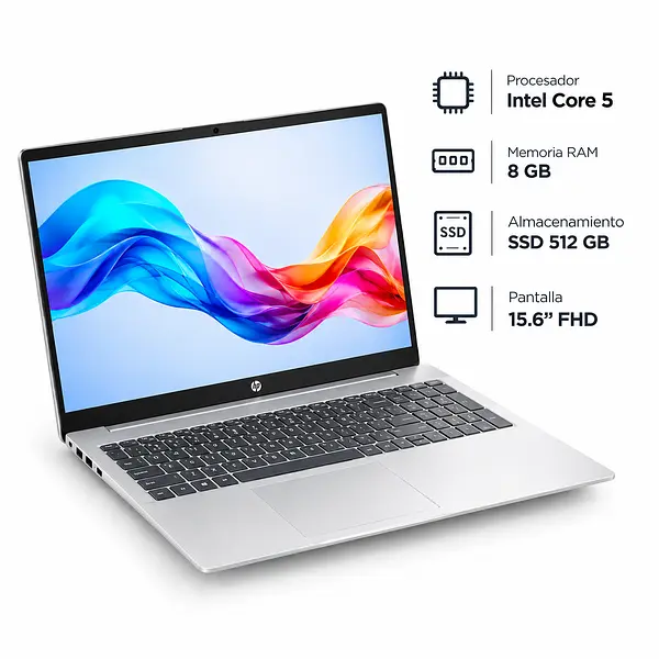Portátil HP 15-fd1357la Core 5 120U