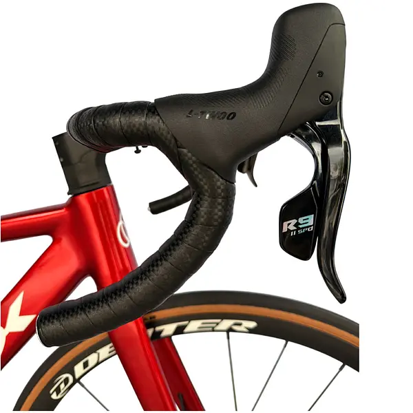 Bicicleta Ruta Rojo/Negra En Aluminio Quetzal Ltwoo 2x11