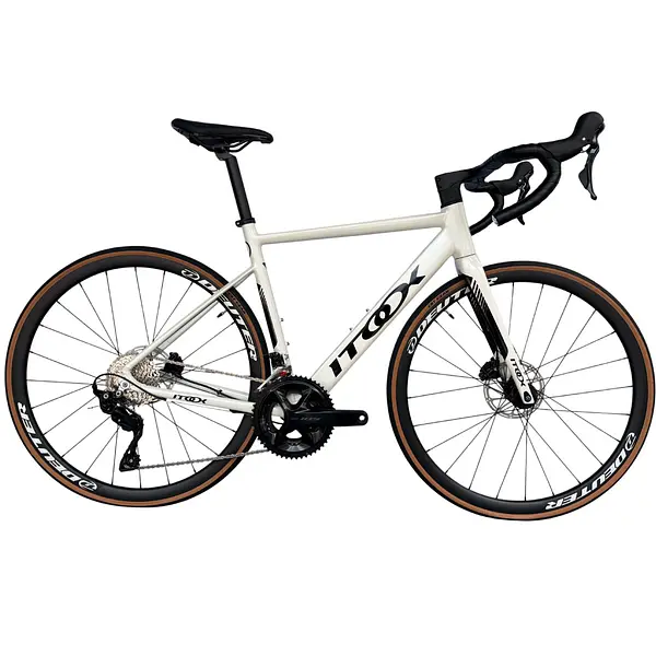 Bicicleta Ruta Blanca En Aluminio Quetzal Grupo Shimano 105