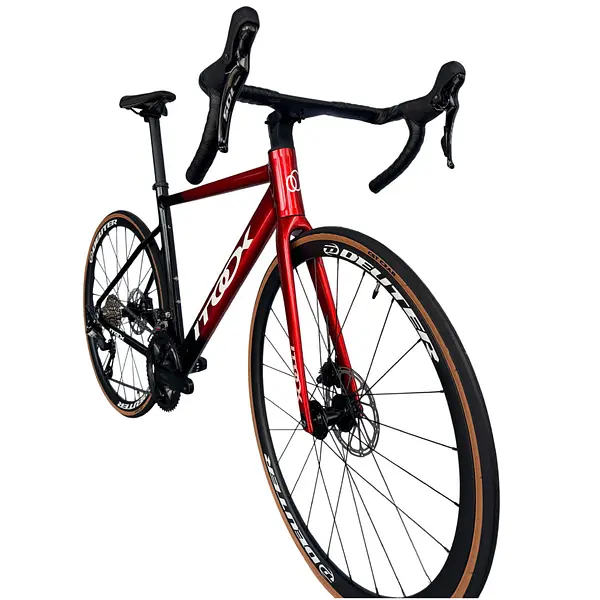 Bicicleta Ruta Roja/Negra En Aluminio Quetzal Grupo Shimano