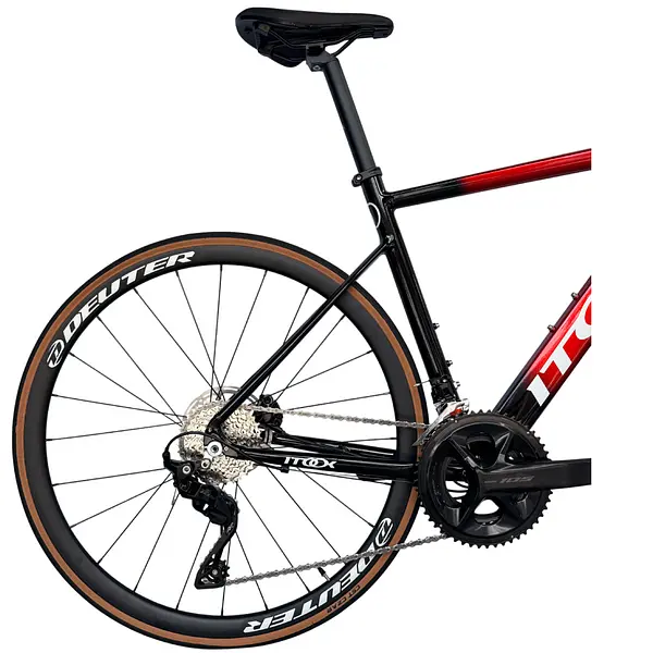 Bicicleta Ruta Roja/Negra En Aluminio Quetzal Grupo Shimano