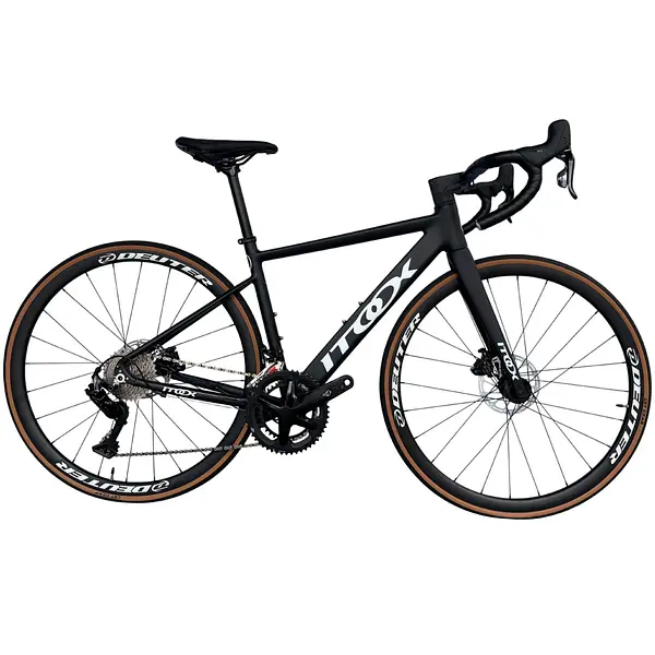 Bicicleta Ruta Negra En Aluminio Quetzal Grupo Ltwoo 2x11