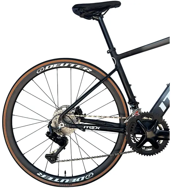 Bicicleta Ruta Gris En Aluminio Quetzal Grupo Ltwoo 2x11