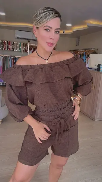 Set Brisa En Lino - Tono Café