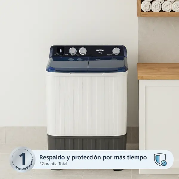 Lavadora Semiautomática Mabe 11 Kg Blanca