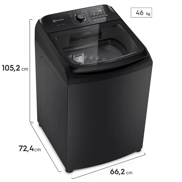 Lavadora Electrolux Automática 22kg Negra