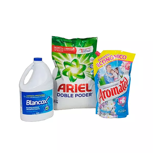Ariel Doble Poder 4 Kg+ Blancox Poder Natural 2 L+ Aromatel